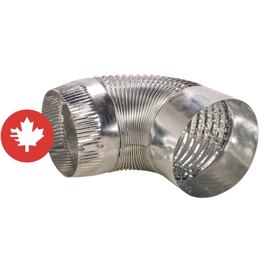 Coude plissé de 90°