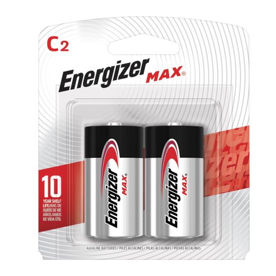 Piles Max Energizer, C, 2/pqt