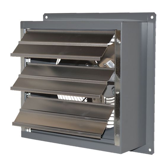 SD12-EVD Variable Speed Standard Energy Efficient Wall Exhaust Fan - 12", 115/230 V