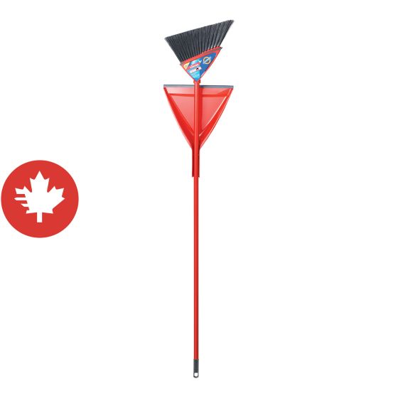 Broom and Dustpan - Red