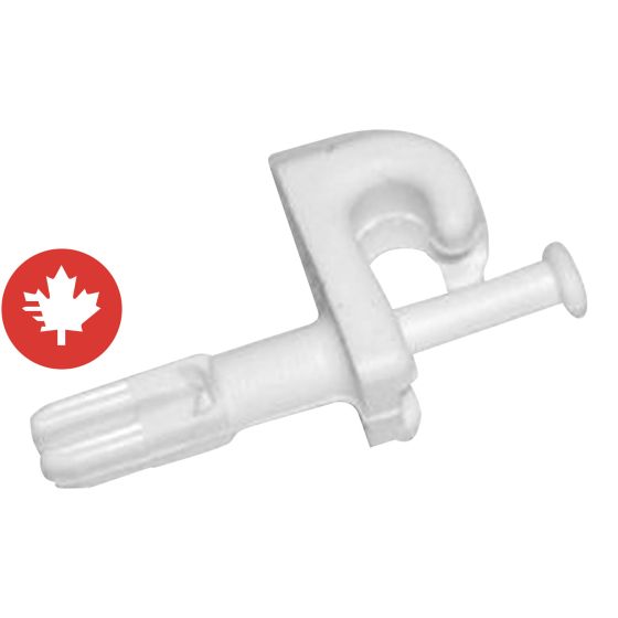 Back anchor clip with shield and screw