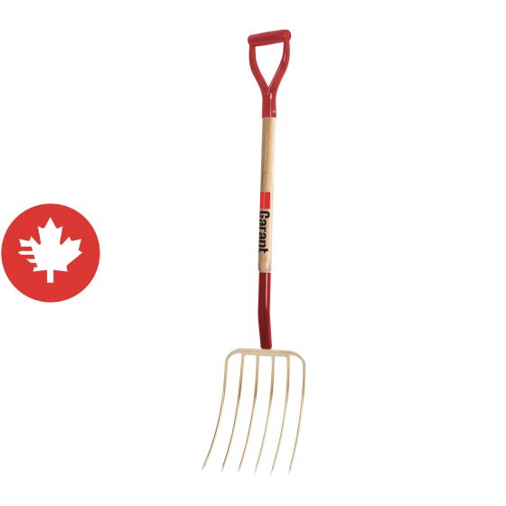 Hay Fork - 6 Teeth 13" - Forged Steel - Handle 54"