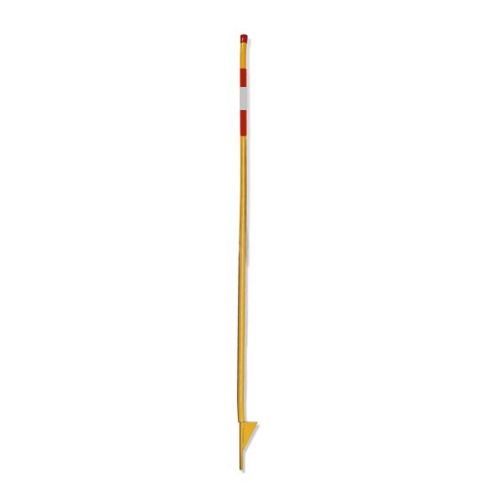Balise tige armature, jaune/rouge, 3/8" x 2 m