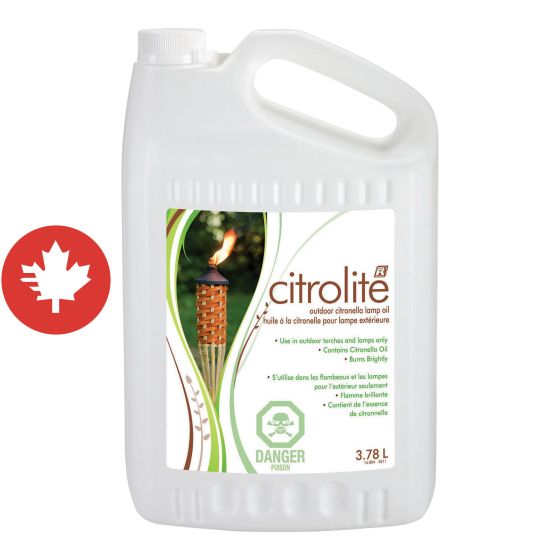 Huile à la citronnelle pour lampe extérieure, 3,78 l