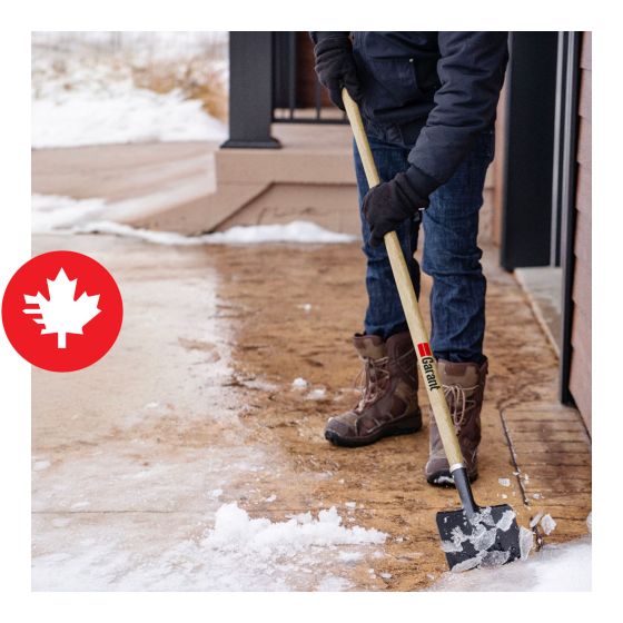 Coupe glace, lame acier, noir, 7" x 48"