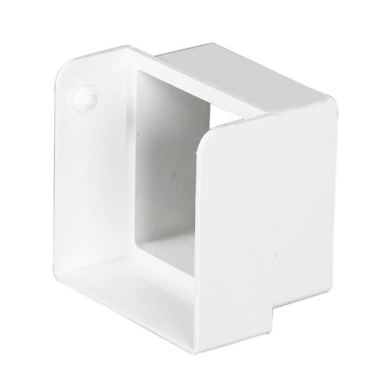 Square Downspout Diverter - Vinyl - Contemporary Style - White