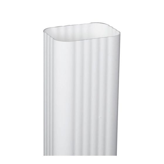 Tuyau de descente pour gouttière, vinyle, style traditionnel, 10', blanc