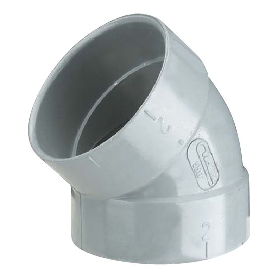 45° elbow, central vacuum