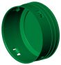 Exterior End Cap with Clip - 6" - Green