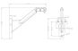 Support pour main courante de 73,02 mm (2 1/4"), chrome