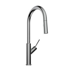 Svelta Kitchen Sink Faucet with Swivel Pull-Down Spout - Chrome