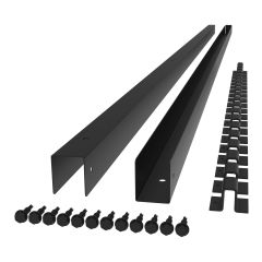 Jeu de moulure acier, espaceur noir, 7