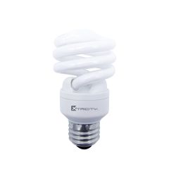 Ampoule fluocompacte, T2 spirale, blanc froid, 13 W, 4/pqt