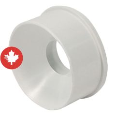 Raccord réducteur PVC-BDS E/BÂT à E/ABS, 3" x 2", mâle x femelle, blanc