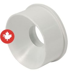 Raccord réducteur PVC-BDS E/BÂT à E/ABS, 3" x 1 1/2", mâle x femelle, blanc