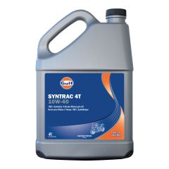 Syntrac 4T 10W40 Synthetic 4-Stroke Motocycle Oil - 4 l