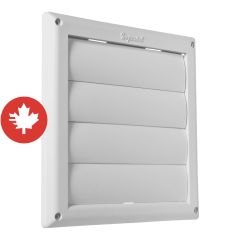 Louvered Vent Cap - White - 3"