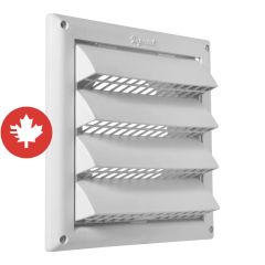 Intake Cap with Plastic Screen - White