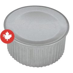 Bouchon rond plissé, 7"