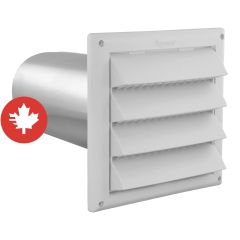 Intake Hood - White - 6"