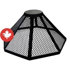 BBQ Fireguard - Black Steel In Box