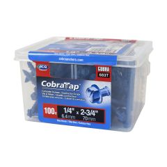 Vis à béton, tête hexagonale, 100/pqt, 1/4" x 2 3/4"