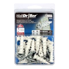Ancrages WallDriller Nylon #6/#8L (+Vis) (10/10)