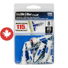 Ancrages WallDriller PLUS #8 (4 mm) + vis (8)