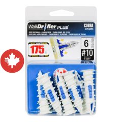 Ancrages WallDriller PLUS #10 (5 mm) + vis (6)