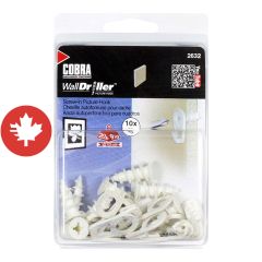 Chevilles autoforeuses pour cadre WallDriller Picture Hook  - Petit - Blanc (10)