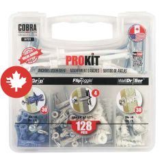 Ensemble d'ancrages PROKIT -128 morceaux