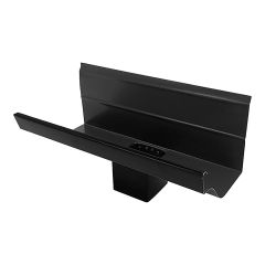 Gutter Center Drop - Galvanized Steel - Black