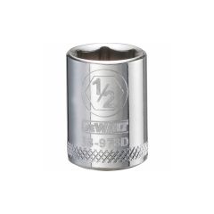 1/2" - 6 Point Short 3/8" Drive Socket