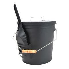 Seau à charbon Nottingham avec pelle, noir