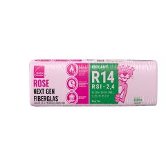 R-14 Pink Next Gen Fiberglas Insulation - 15" x 47" x 3 1/2" - Covers 78.3 sq. ft