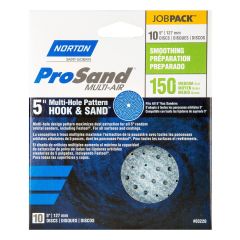 Disques abrasifs Norton ProSand "Multi-Air Cyclonic,  5'", Grain 150, 10/pqt