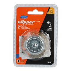 Brosse métallique coupe en laiton pour acier Clipper Classic, 1/4" x 2", 4 500 tr/min Max