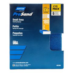 Éponge de ponçage Norton ProSand petites surfaces, 4 1/2" x 2 11/16" x 1", Gr. 180, 6/pqt
