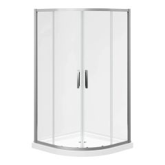 Ensemble porte et base de douche, Kassia, 38″ x 38″ x 77 5/8″, chrome