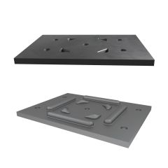 Ensemble de plaques d'appui, 3 1/2″ x 5 1/4″ x 3 gauge