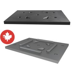 Ensemble de plaques d'appui, 3 1/2″ x 5 1/4″ x 3 gauge