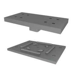 Ensemble de plaques d'appui, 3 1/2" x 7" x 1/2"