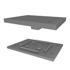 Ensemble de plaques d'appui, 5 1/4″ x 7″ x 1/2″