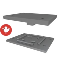 Ensemble de plaques d'appui, 5 1/4″ x 7″ x 1/2″