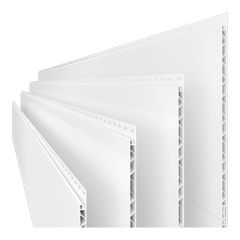 Panneau en PVC Trusscore Wall&CeilingBoard, blanc, 1/2" x 16" x 16'