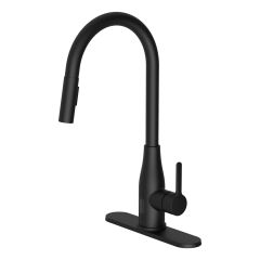 Robinet d'évier Davli, noir mat