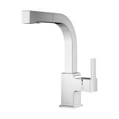 Robinet pour évier de cuisine rétractable Vorena, chrome