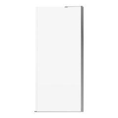 Panneau de retour pour base 36", Reveal Sleek, 33,88" x 71,5", verre clair, chrome