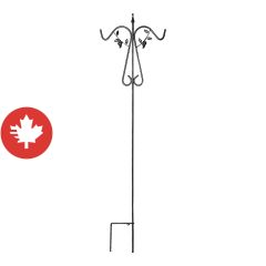 Shepherd Hook - Double - Vineyard Model - 84" - Black