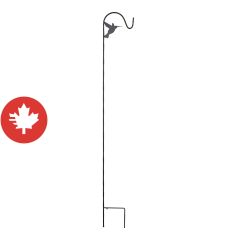 Shepherd Hook - Double - Hummingbird Model - 84" - Black